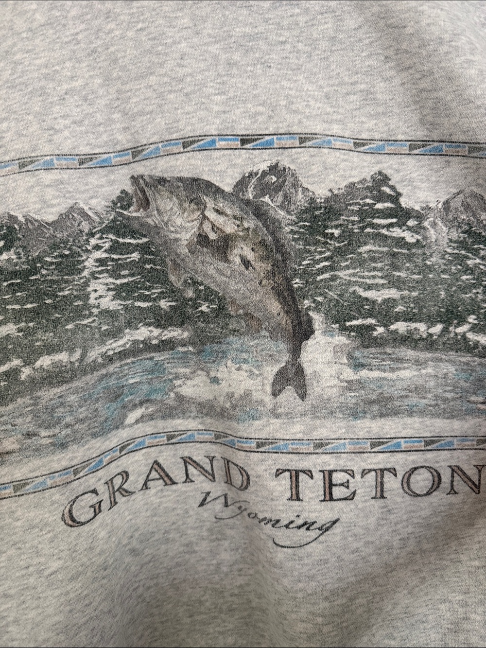 Abercrombie & Fitch Gray Scenic Graphic Crewneck Sweatshirt - Picture 2 of 8